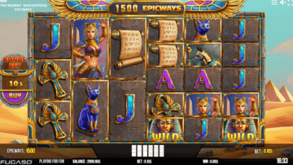 The Mummy Win Hunters Epicways Slot-Grafiken